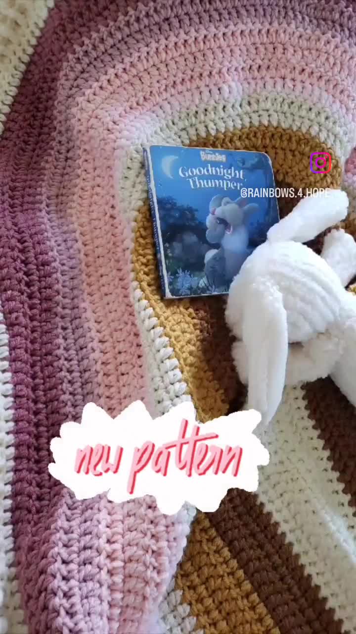 How to Crochet an Easy Weighted Rainbow Blanket - This Pixie Creates