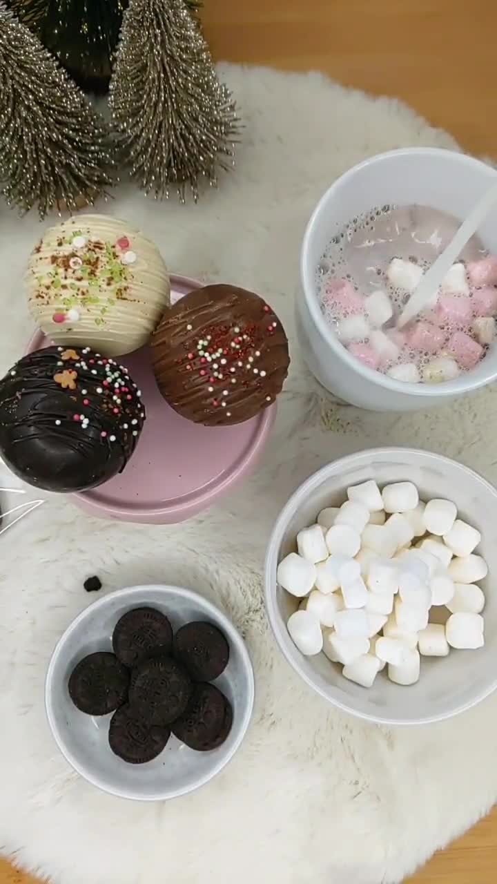 Bombes de chocolat chaud au caramel - 5 ingredients 15 minutes
