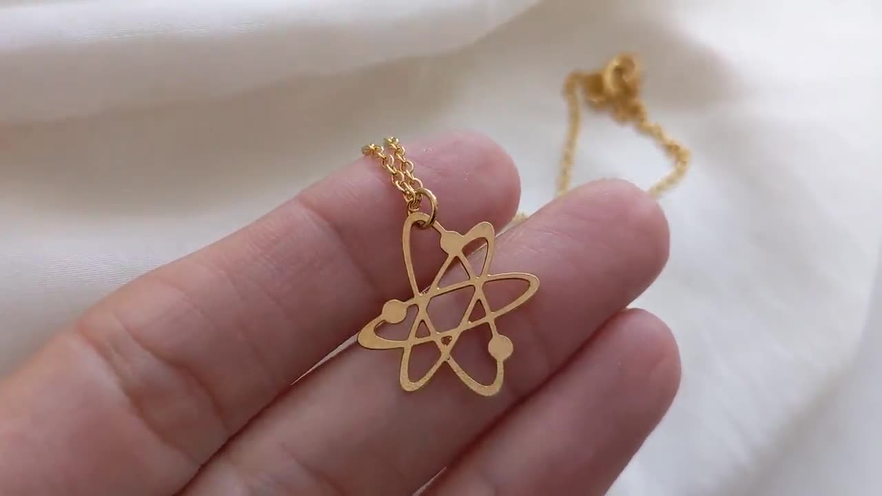 Portachiavi Scienza 2 Pezzi - Atomio E Microscopio, Acciaio Inox, Regalo Per Appassionati - Foto 7