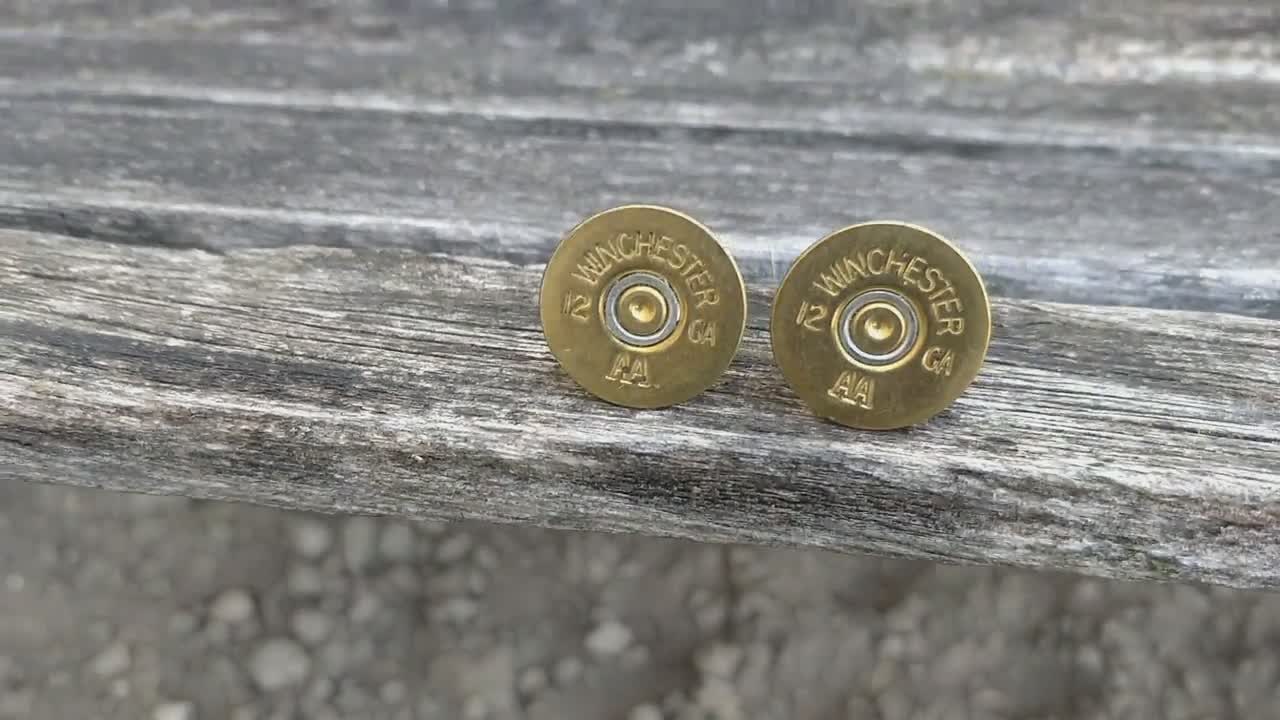 Boutons De Manchette Carabine à Balles - Or Et Argent - Marque Edelmanchet - Neuf