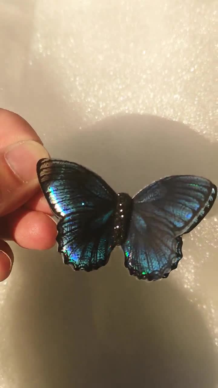 Teal Resin Butterfly for Weddings, Jewelery ,party Décor, Craft, Wall  Décor, Sizes 5cm to 20cm, Custom Sizes, Wholesale Available 