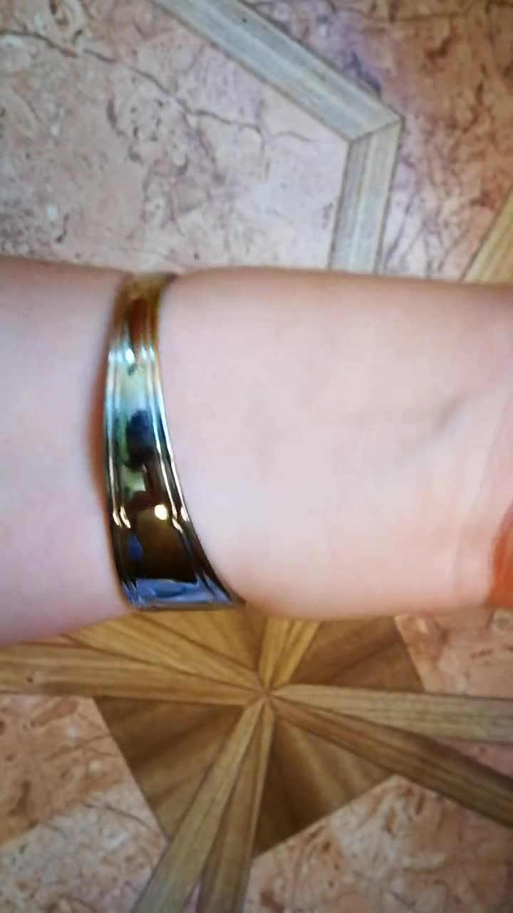 pulsera de tenedor de brazalete ancho, pulseras de puño de plata para  mujeres, joyas de platería, regalo del día de las madres de su hija, joyas  hechas a mano únicas