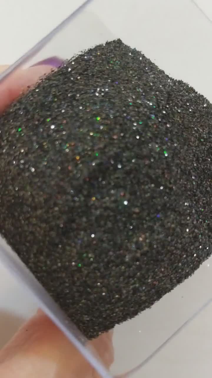 Black Laser Glitter / Fine Glitter / Solvent Resistant / Tumbler