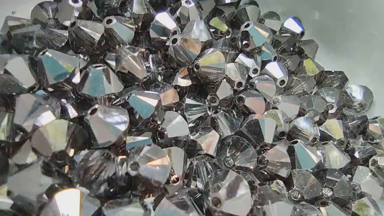 Single Swarovski Crystal Round - Tooth Kandy - Khandi Paint