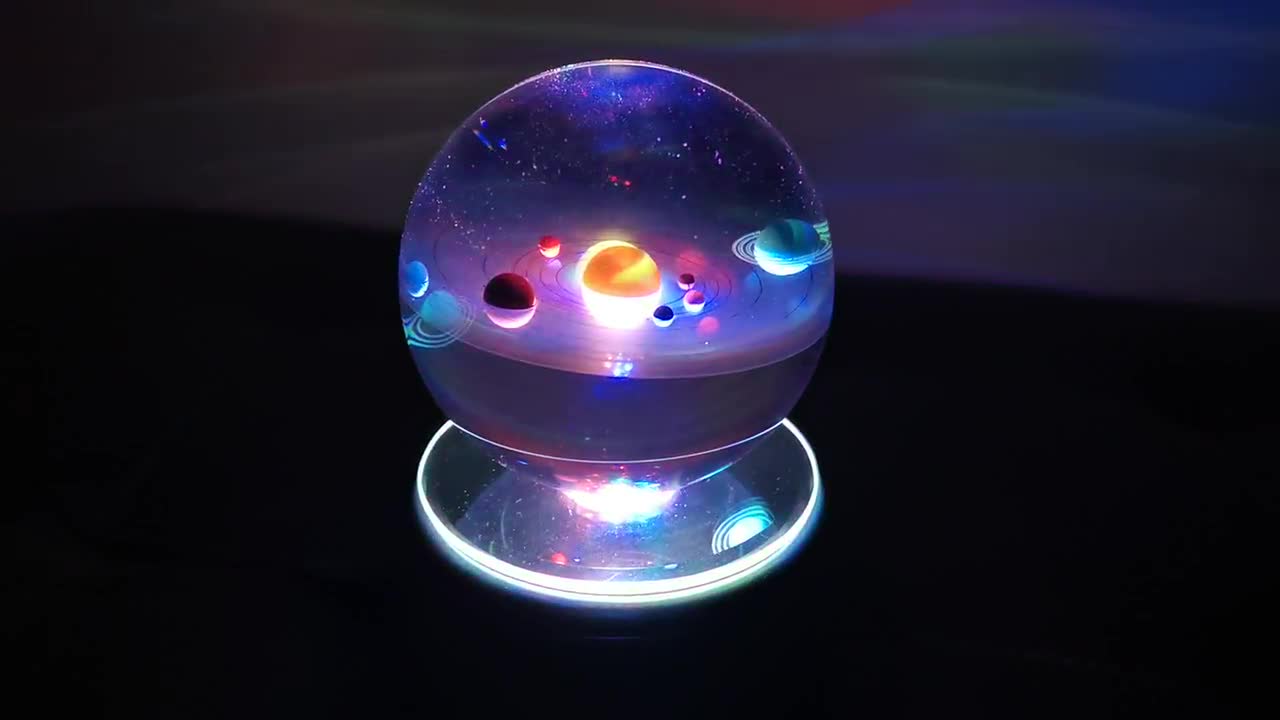 3D Planet Crystal Ball with Lamp – STYLE AND SUBSTANCE