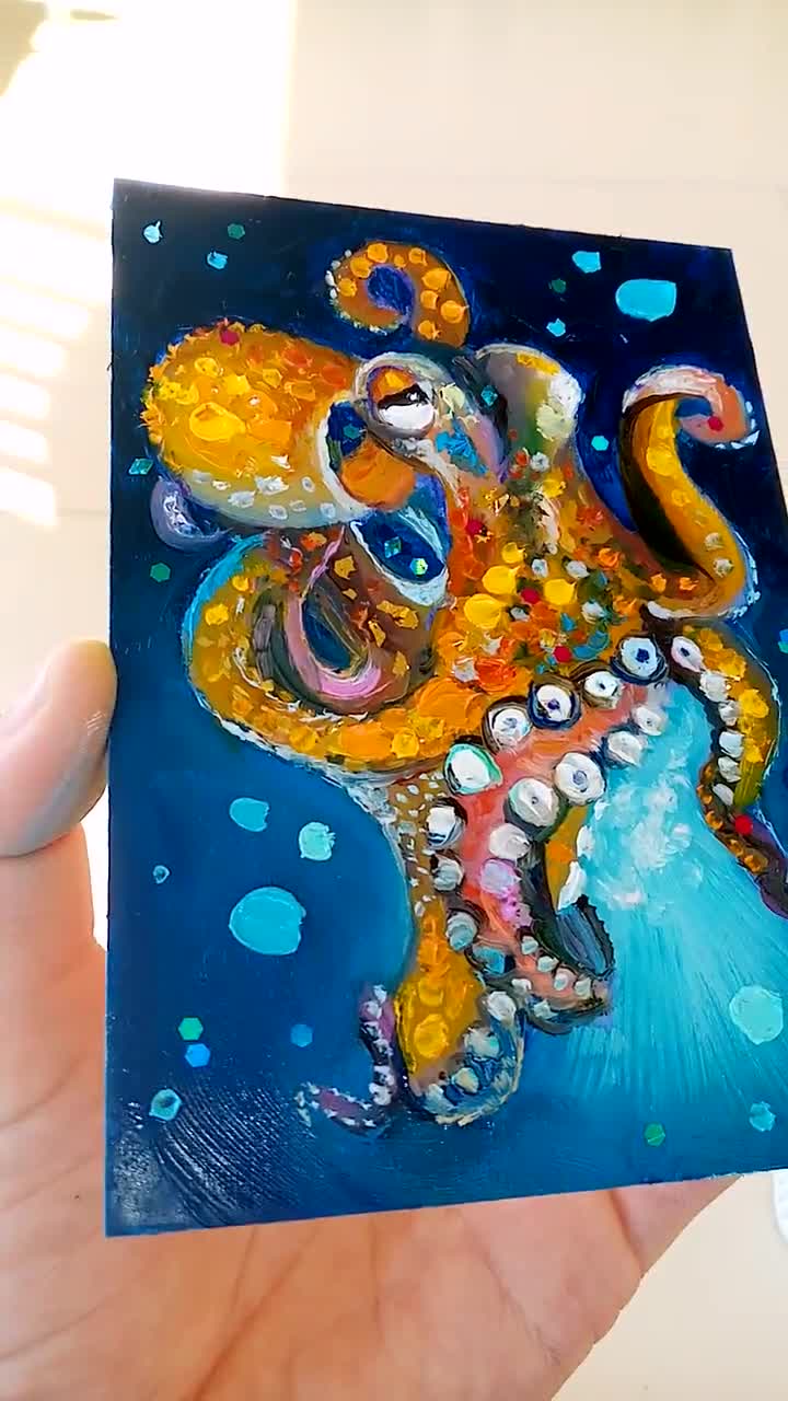 Regalo Hogar Moderno Cuadros 3 Paneles Tucocoo Pulpos Medusas - Lienzo  Marino 120x60cm Decoración Hogar Arte Pared Contemporáneo, image size:720x1280