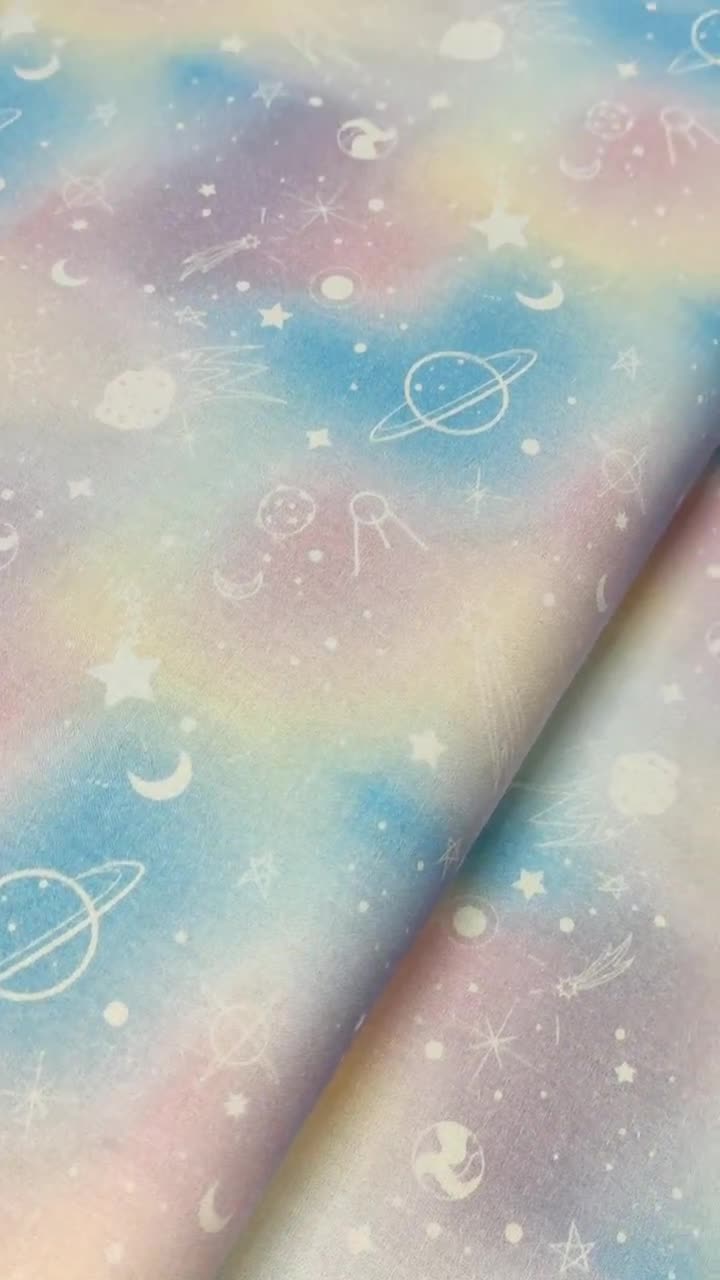 Planets & Stars Patchwork Print Girls Lounge Pants
