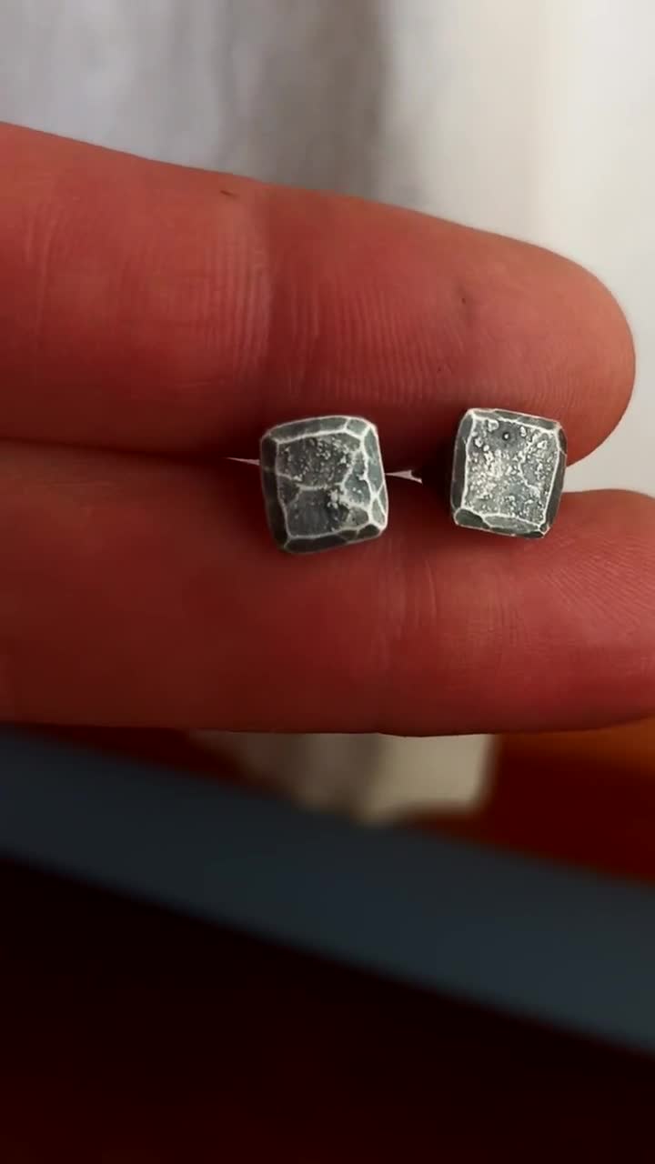 Casting Square Stud Earrings Screw Back .925 Sterling Silver Sizes 2-8mm Available in 3 Colors! from Sonara Jewelry | Wholesale