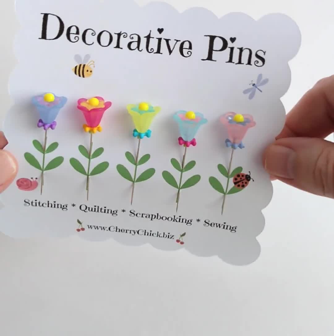 Cute Sewing Pins Gifts for Quilter Decorative Pins Pretty Pins