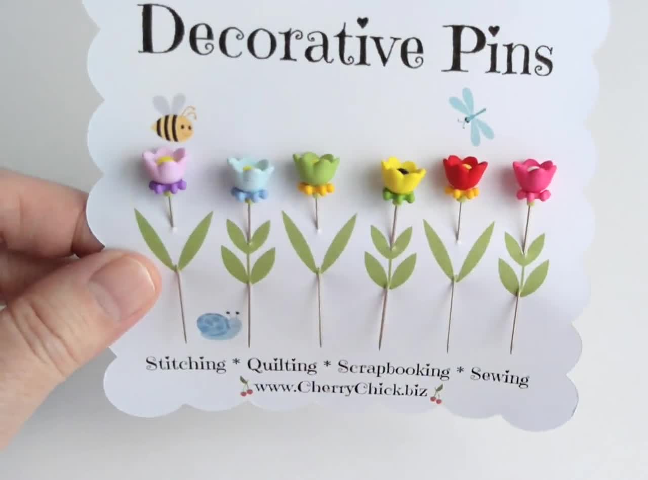 Cute Sewing Pins Gifts for Quilter Decorative Pins Pretty Pins