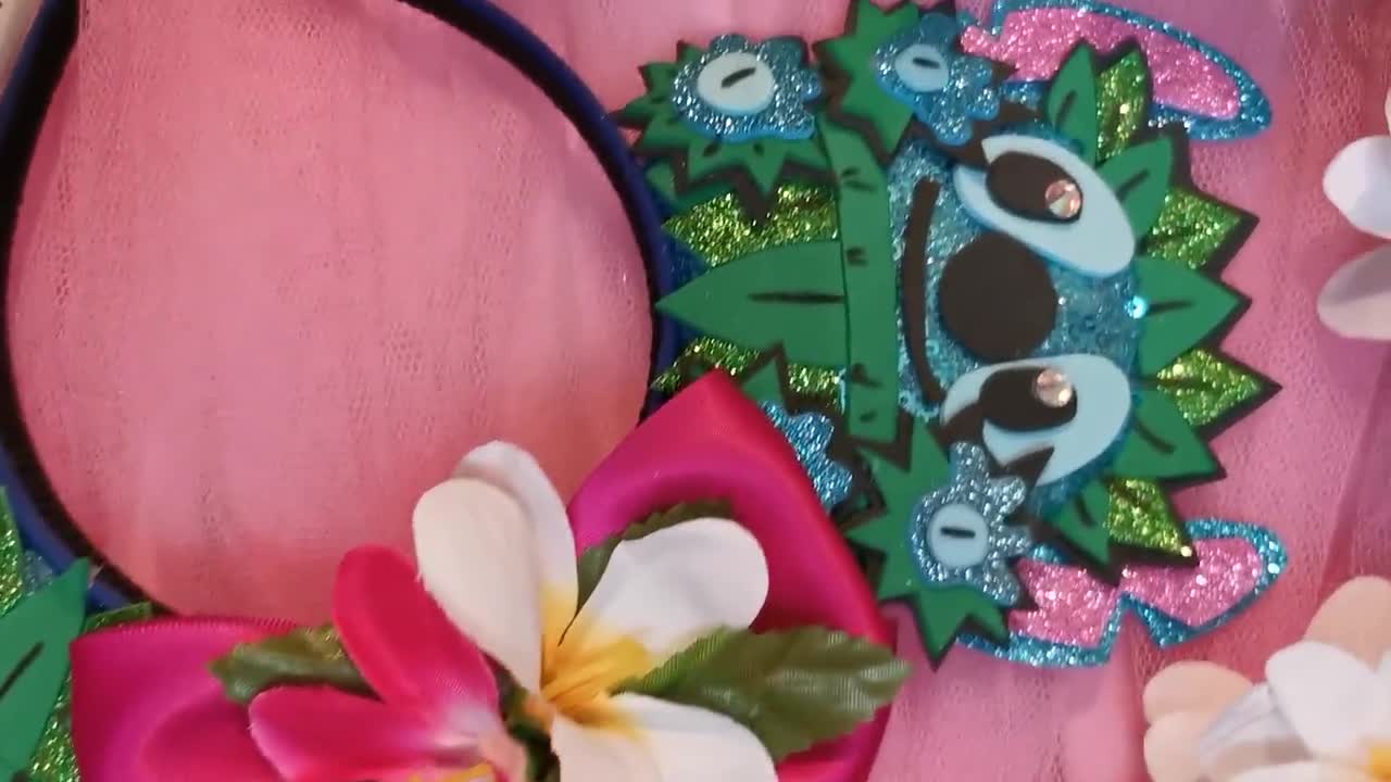 OHANA Ears Stitch Inspired Headband Lilo and Stitch Ears 