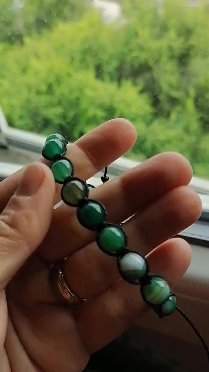 COAI Bracciale Uoo Regolabile in Pietre Occhio di Tigre arrone con