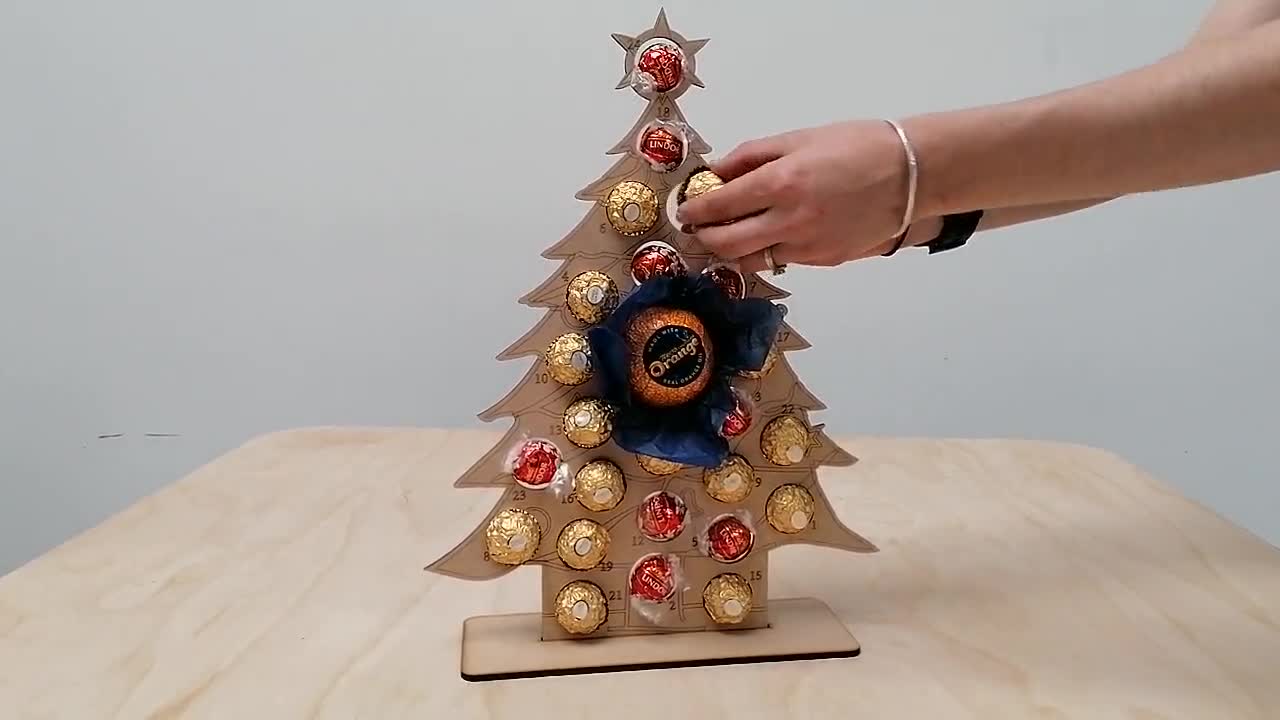 PERSONALISED Advent Calendar Christmas - Terry Chocolate Orange Ferrero Rocher Lindt video poster