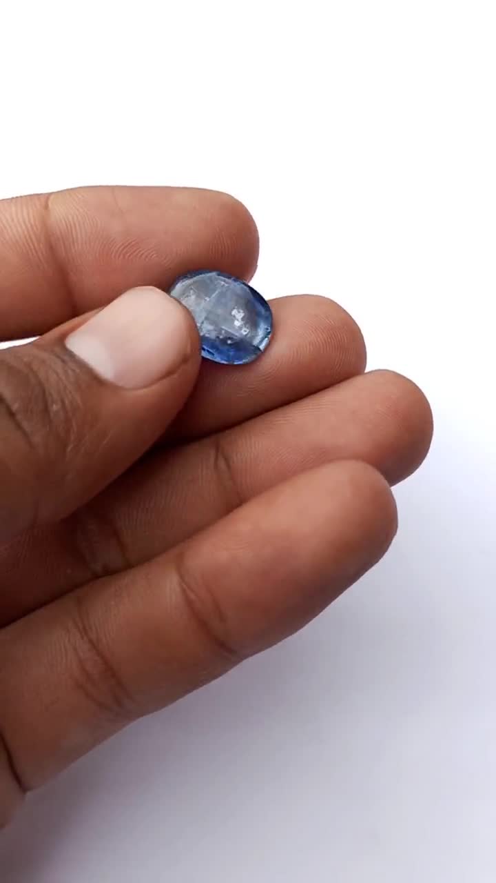 Kyanite 64.73 ct Pear Cabochon 43.99 x 28.90 x 4.86 mm max661 online Cab Blue Gemstone Loose Smooth Gem Stone