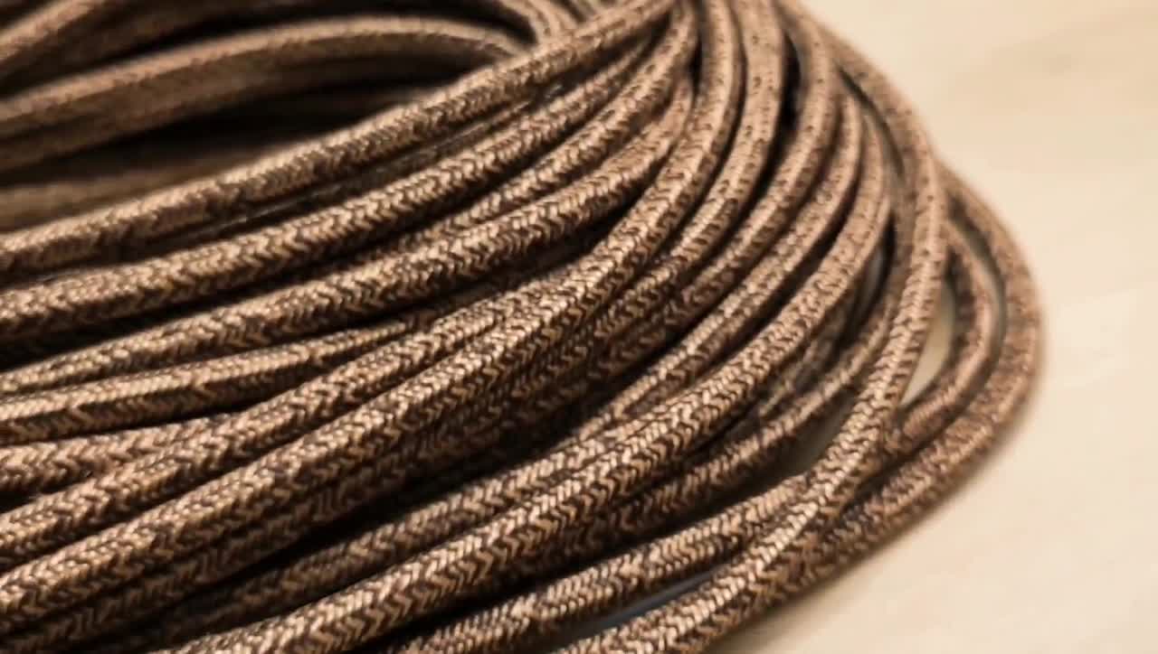 Cable de alambre tejido textil Edison colgante hilos de luz de lámpara de  araña de tela trenzado El cable eléctrico cable de la lámpara Vintage -  China Fabric CABLE, CABLE TRENZADO