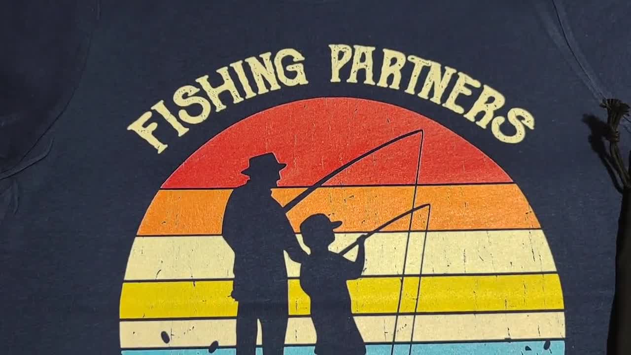 Kids Fishing T Shirts Matching Father Son Fishing Partners for