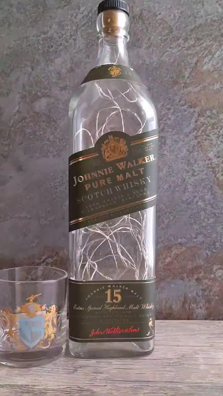 Johnnie Walker 15 Scotch Whisky Bottle Lamp – LED Accent Light - Etsy