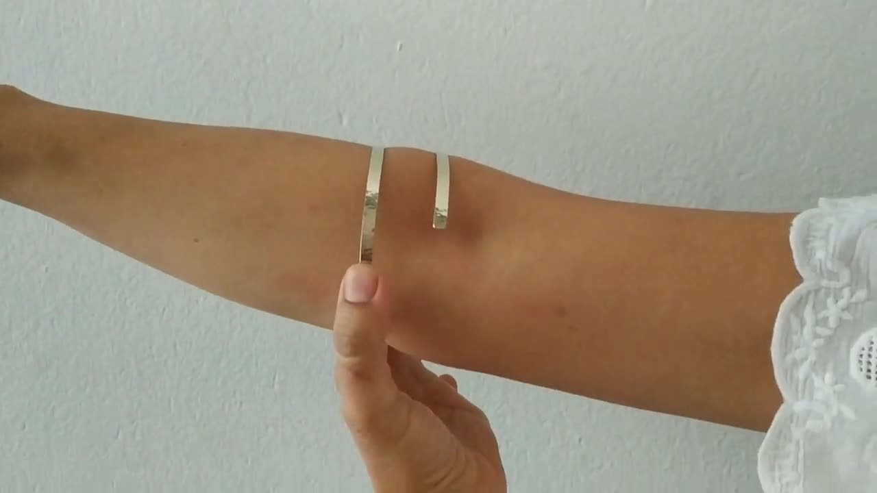 Upper Arm Band, Sterling Silver 925 Bicep Wrap Cuff Bracelet