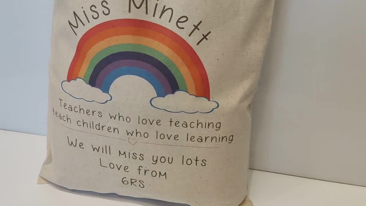 Paterr 20 Borse Regalo Per Insegnanti - Set Da 10 Tote Bag In Tela Arcobaleno E 10 Beauty Case Con Cerniera, Regalo Per La Settimana Degli Insegnanti