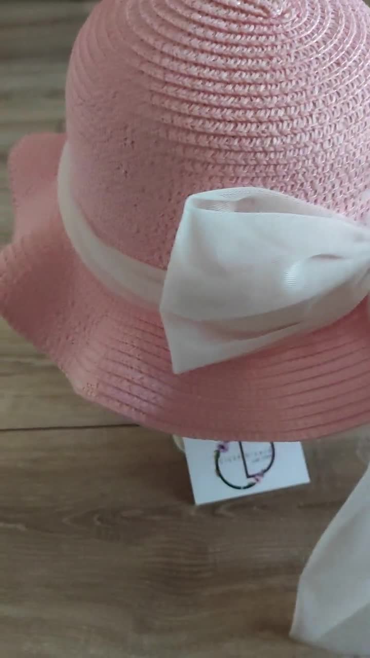 Easter Flower Straw Hat Girl, Floral Baby Tea Party Hat, Summer Floppy Hat Little Girls, Fancy Toddler Derby Bonnet, Kids Cap Holiday Gift Easter Flower Straw Hat Girl, Floral Baby Tea Party Hat, Summer Floppy Hat Little Girls, Fancy Toddler Derby Bonnet, Kids Cap Holiday Gift