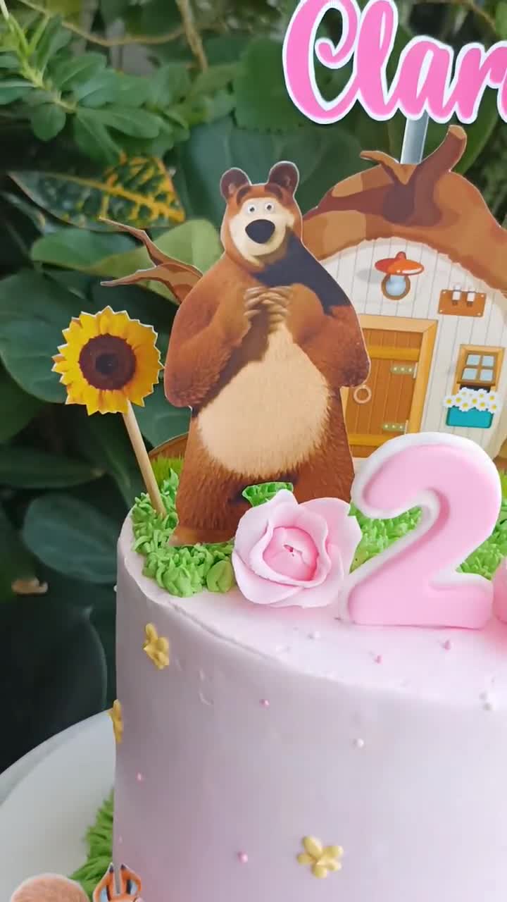 Masha & Bear Birthday Cake – Crave by Leena