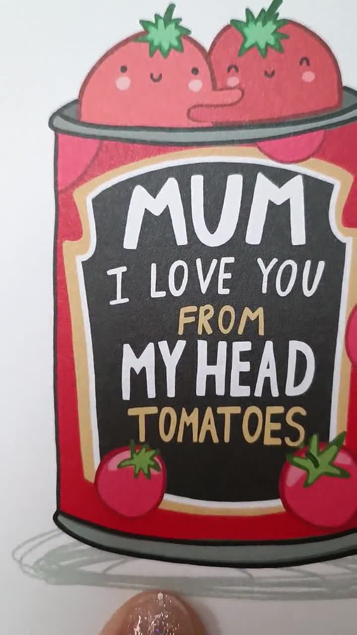 Funny Mother's Day Gift Mom I Love You From My Head Tomatoes Mug