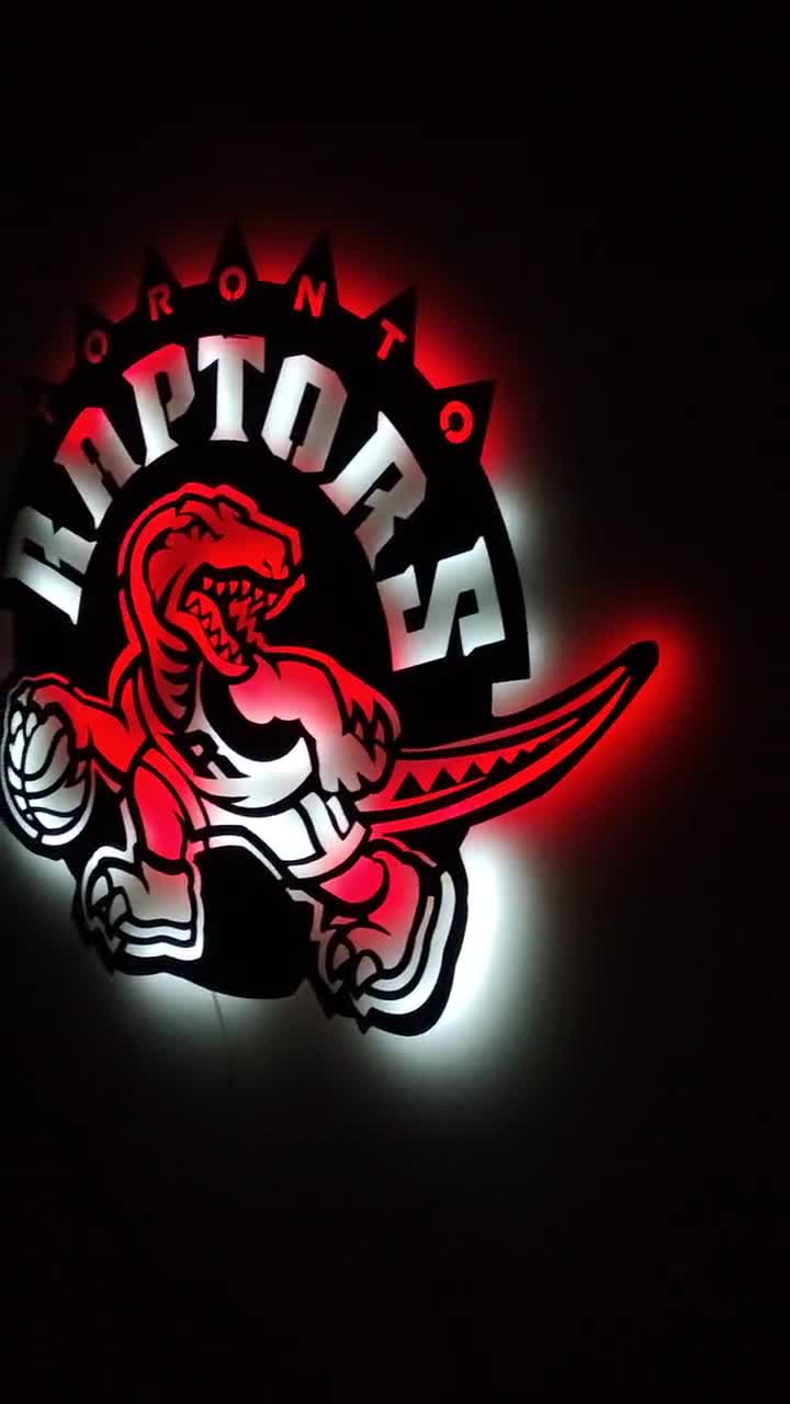 Toronto Raptors, Basketball Team Sign, Metal Sports Team, Led