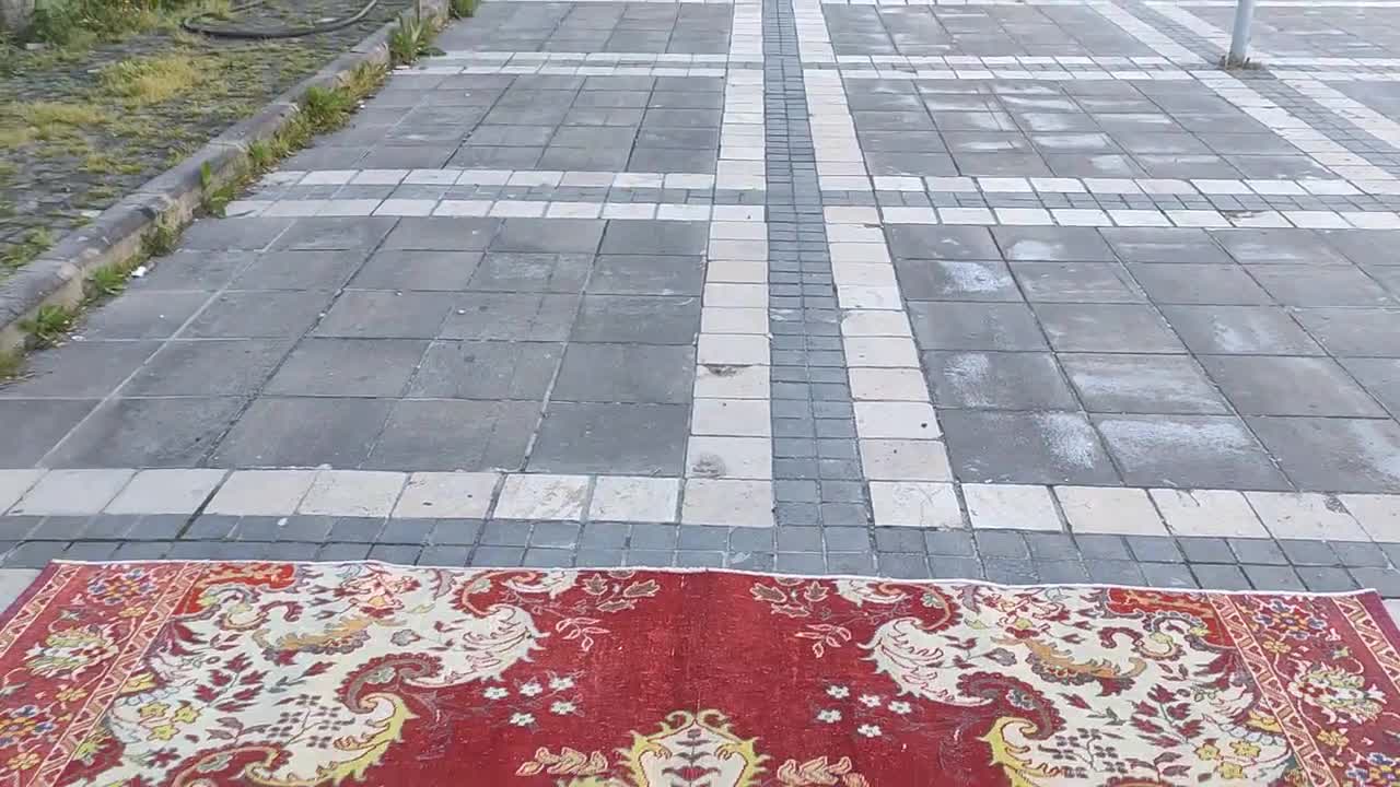 9x11 特大オリエンタルラグ：8.99' x 11.42' ヴィンテージハンドメイド
