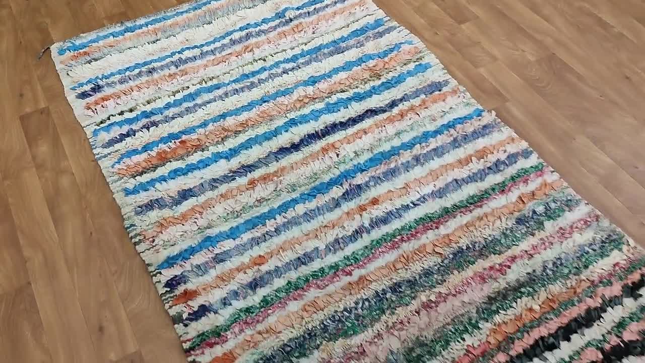 ブシュルーイット モロッコ ラグ – ヴィンテージ ハンドメイド