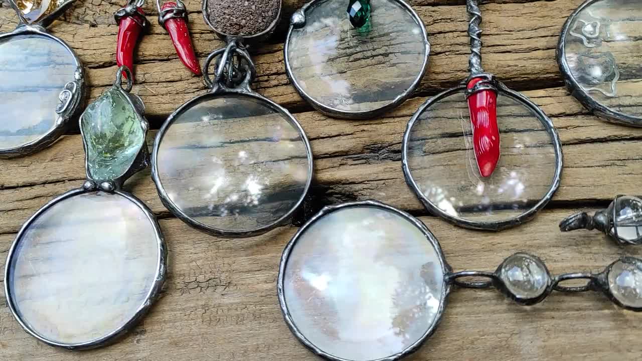 Loupe Magnifier Glass Pendant Clear Glass Loupe Magnifying Necklace  Magnifier Necklace Magnifier Jewelry Magnifier to Old Fashion Necklace 