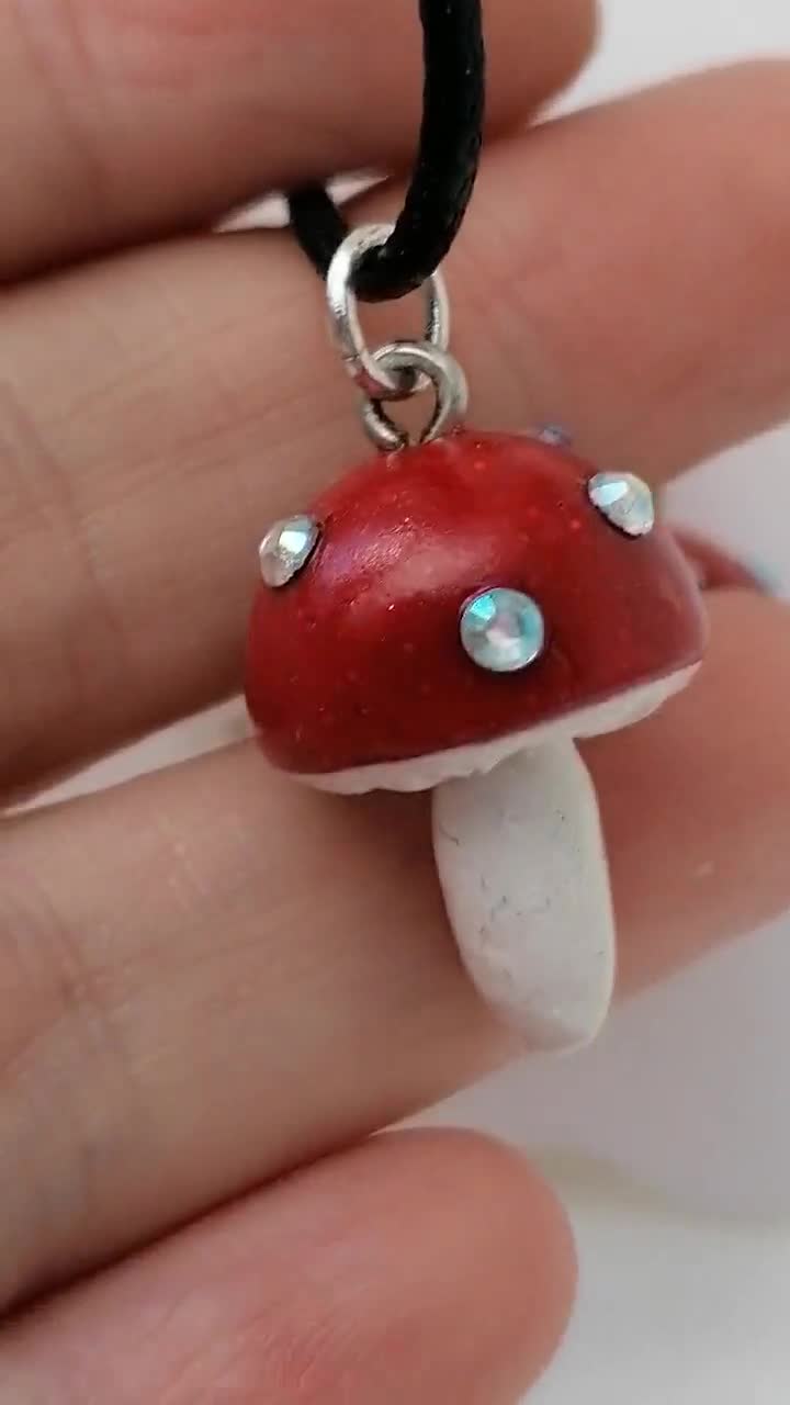 Mushroom Necklace, Fly Amanita Necklace, Red Mushroom Necklace, Ceramic  Jewelry, Clay Jewelry, Clay Pendant, Mushroom Pendant, Mushroom Art -   Canada