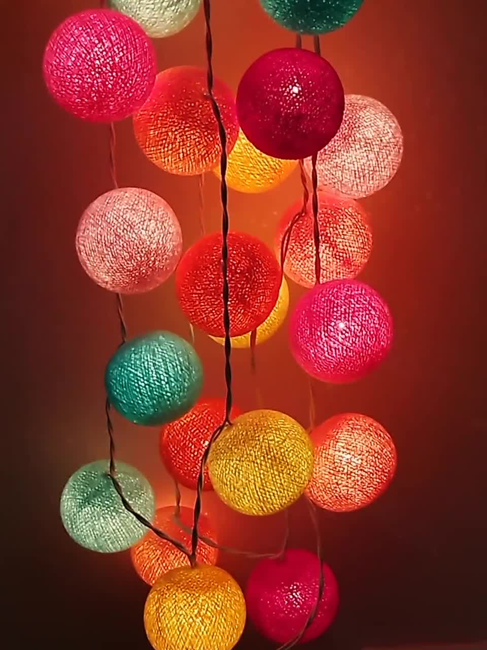 5 Handmade Loose Cotton Balls NO Lighting String DIY Night Light