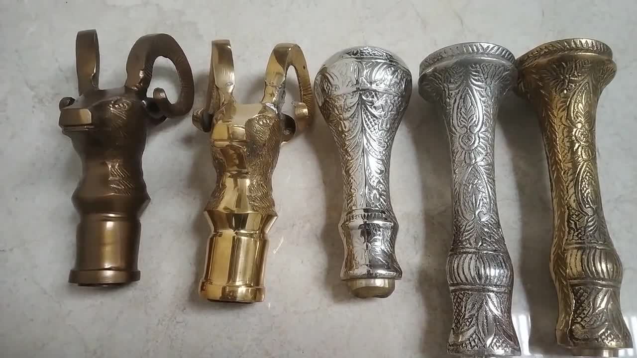 Punta Di Ricambio In Ottone, Tubo, Gomma, Perno Solo Per Bastone - Foto 9