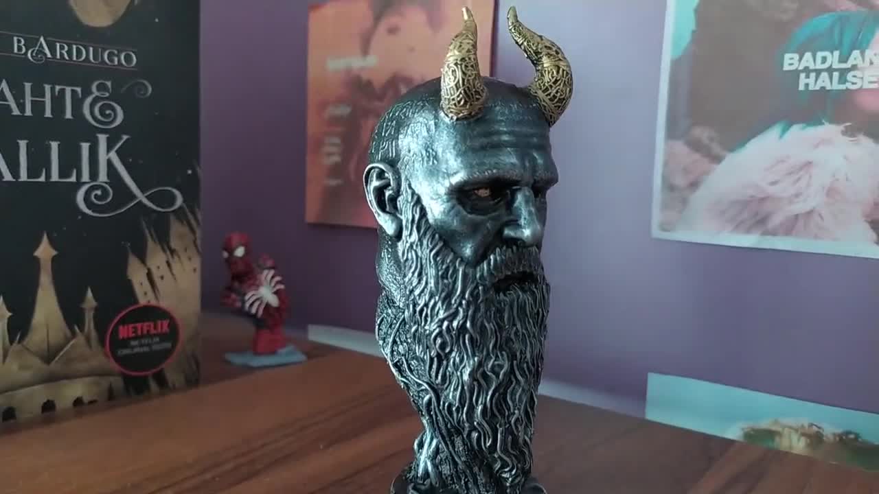 Mimir Head From God of War - 3D Print Model by 3dprintstorestl