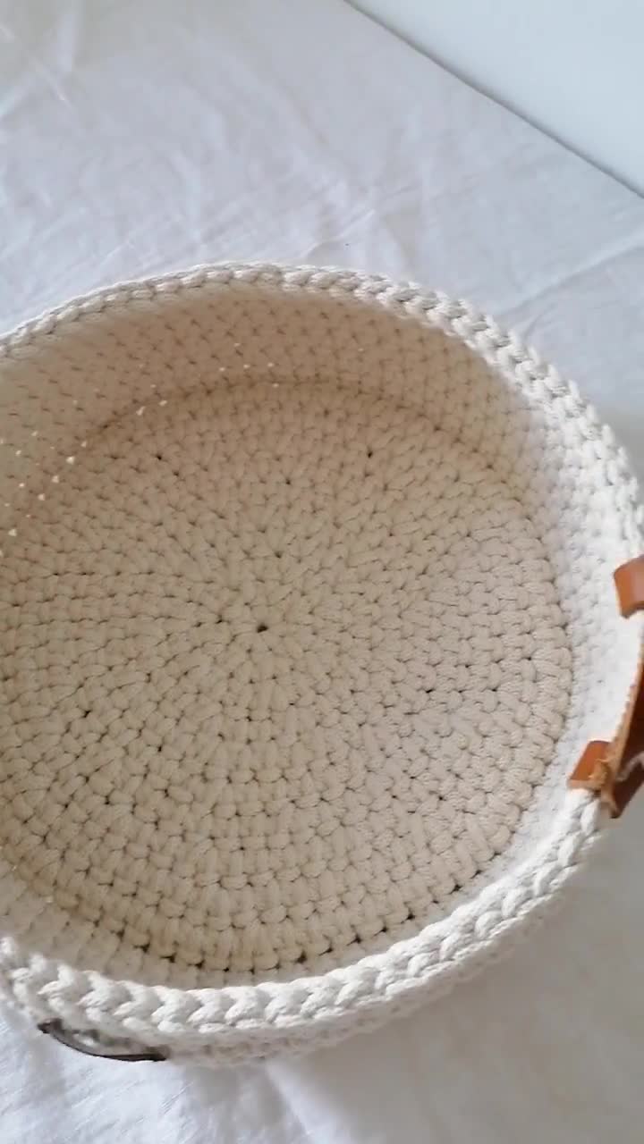 Cesto Portaoggetti Pieghevole Rxyy In Tela Etnica, 38x28x24 Cm, Con Manici In Pelle PU, Organizer Per Armadio E Scaffali