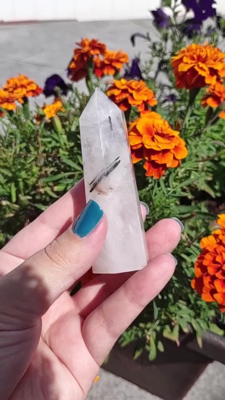 ブラックトルマリンクォーツポイント、ブラックトルマリンクォーツ