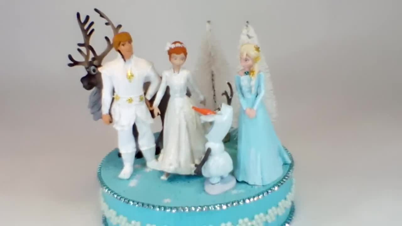 Adorno para tarta de boda de Frozen de Disney. Boda de Christoff y Anna con  centro de mesa de Olaf, Sven y Elsa. Un gran recuerdo para tus recuerdos. -   México