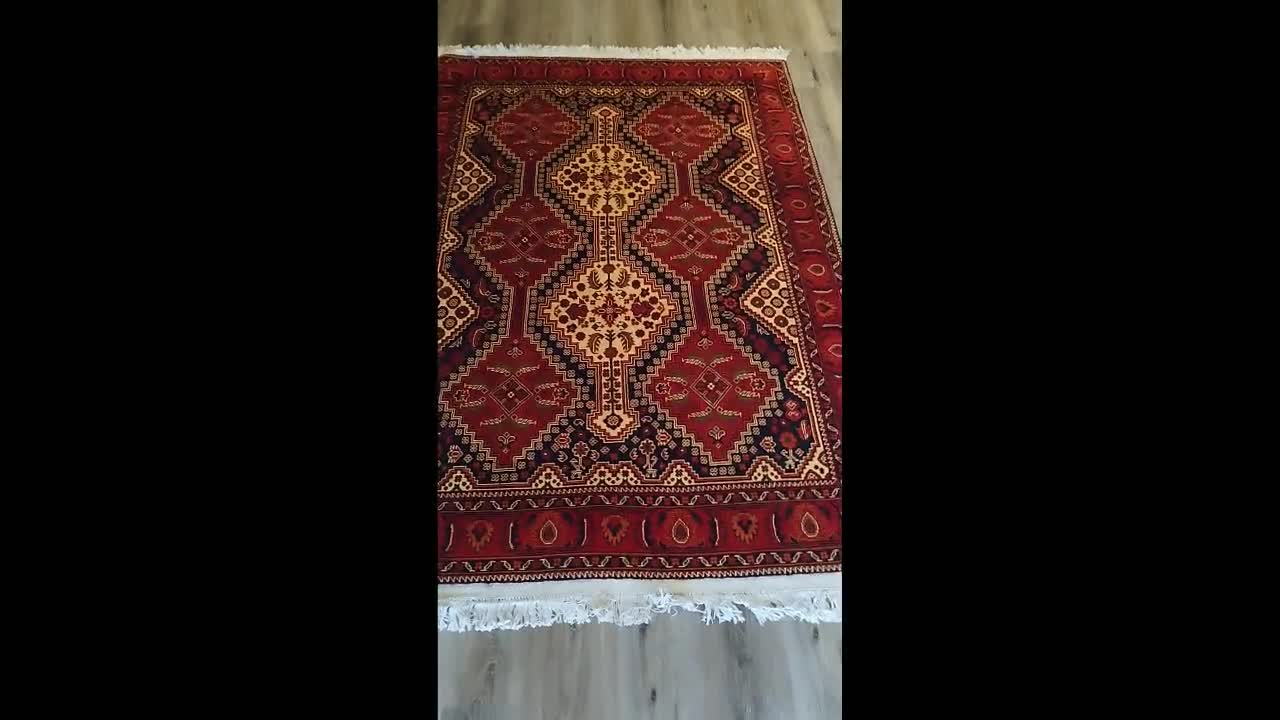 6x8 Authentic Afghan / Persian Rugs, wall decor, living room rug, outdoor  patio rugs, chindi rug, blanket, Sustainable decor, rag rug