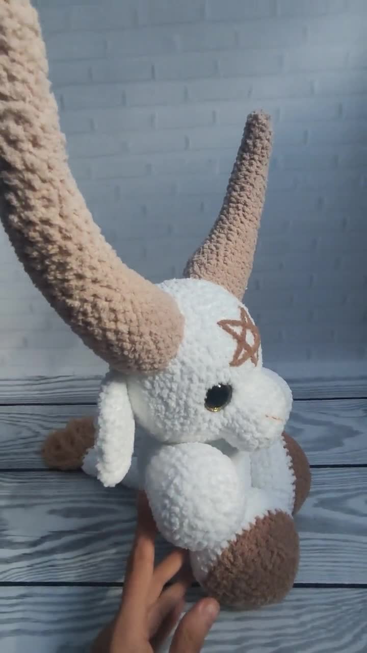 Baphomet de ganchillo, Baphomet Amigurumi, felpa Baphomet, Baphomet relleno,  muñeca Baphomet, Baphomet hecho a mano, Baby Baphomet -  España