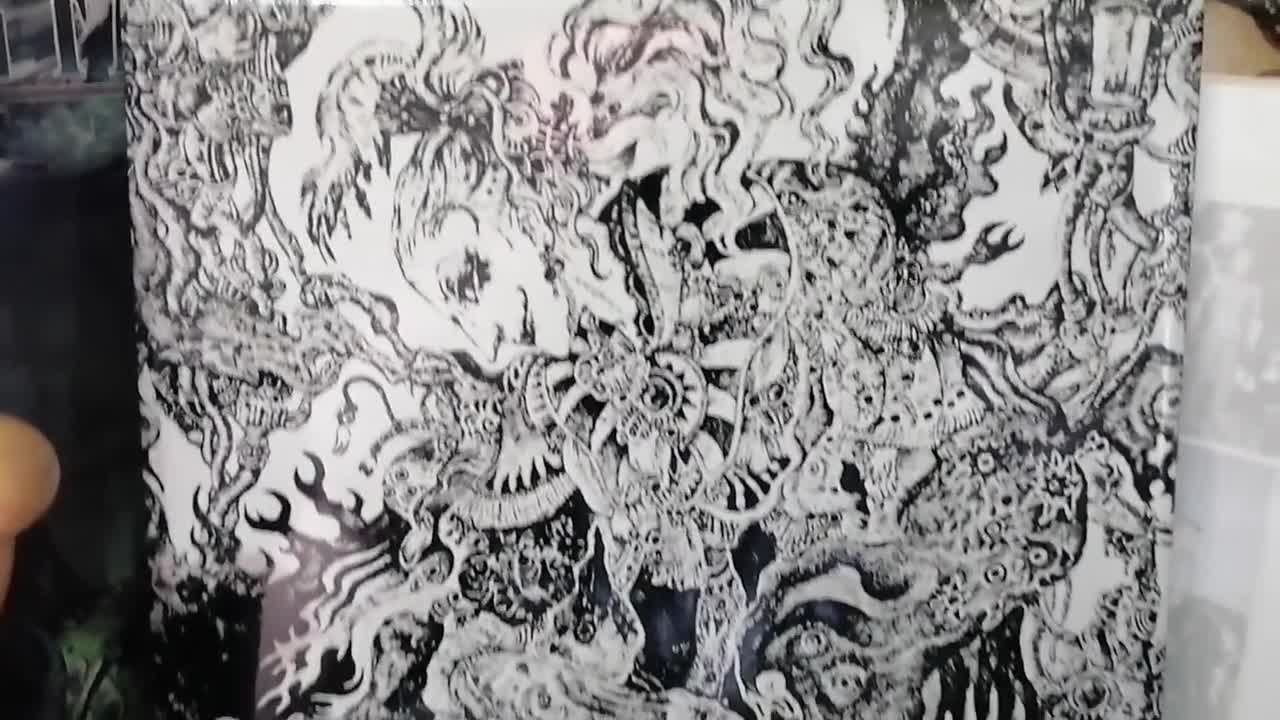 ケフカ ファイナルファンタジー VI レーザー彫刻タイル - 天野喜孝