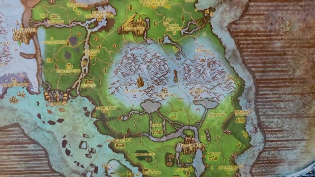 World of Warcraftのノースレンドの高品質地図 - Etsy 日本