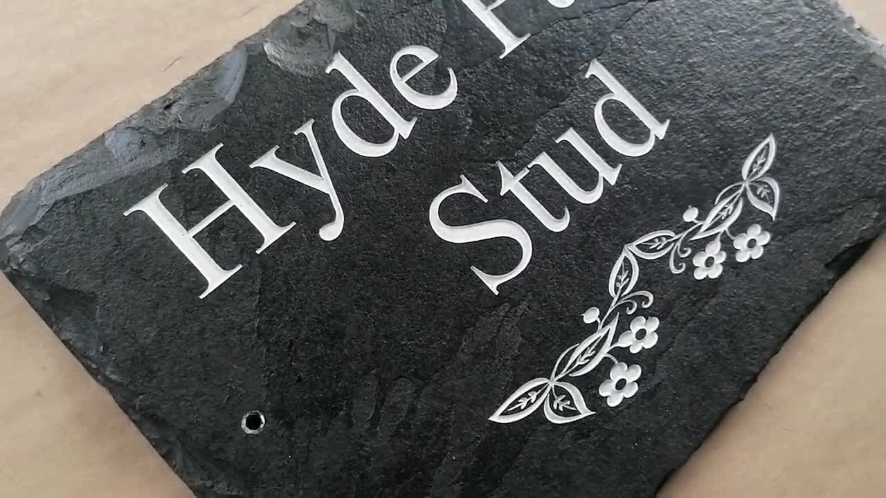 Riven Slate House Name Plaques 18cm X 12cm Personalised Door Sign