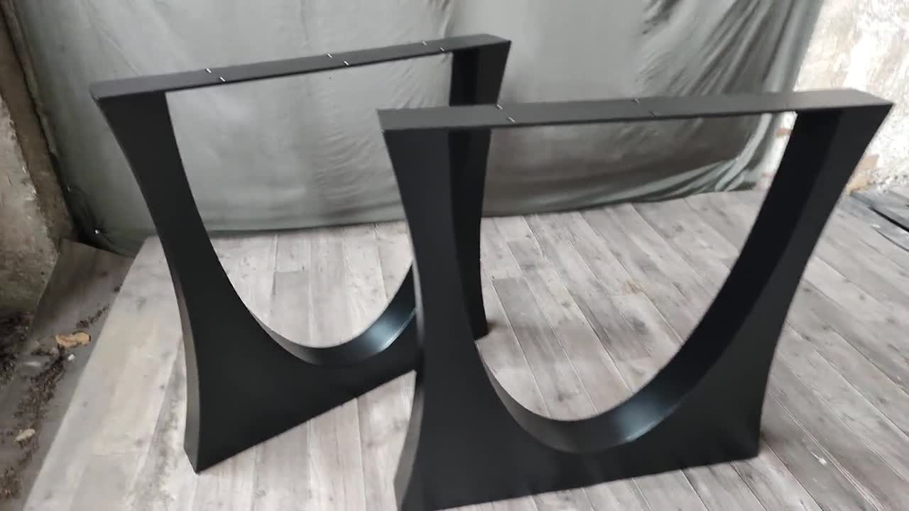Handmade furniture metal table legs designer edition, unique model. Great fit with modern or rustic home deco. [FLNDSQI8] video poster