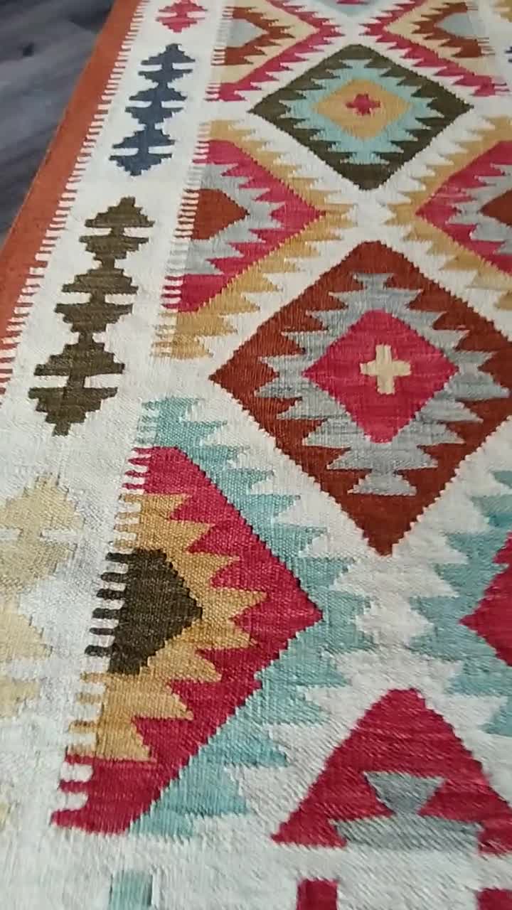 7x10 afghan kilim, rag rug, kids rug, braided rugs, rug pad, small