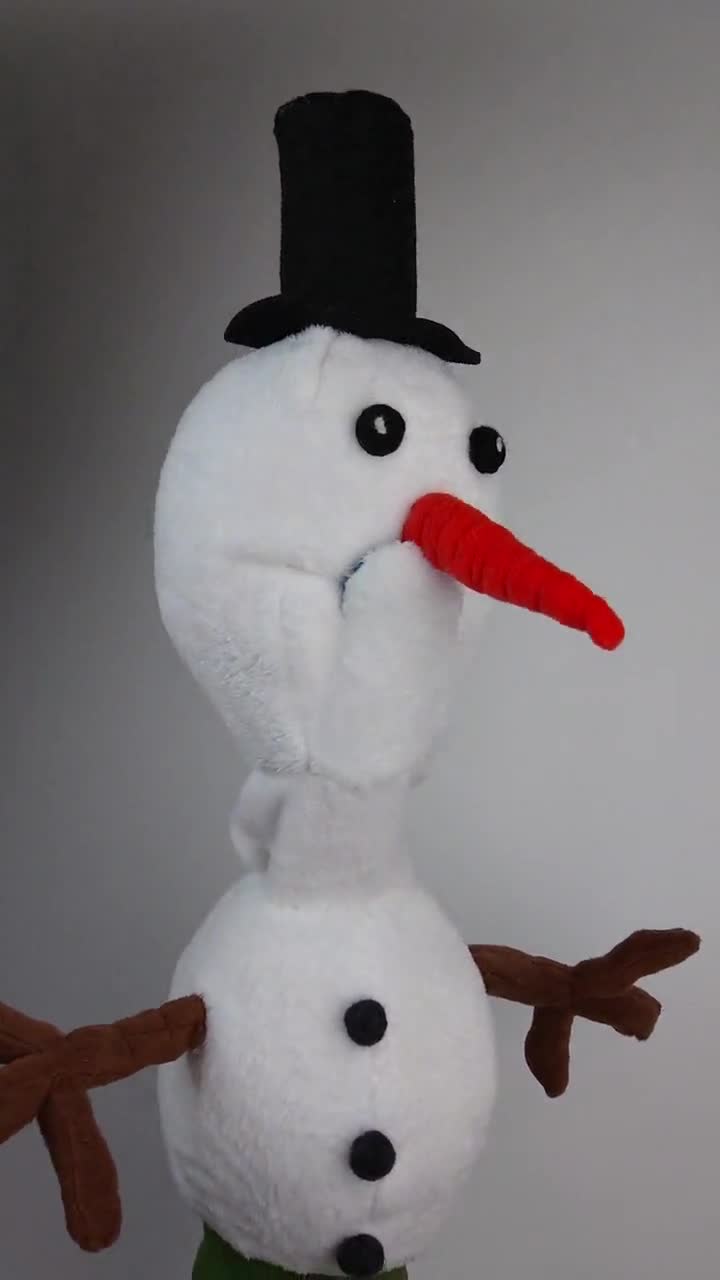 Muppet style cheapest snowman puppet