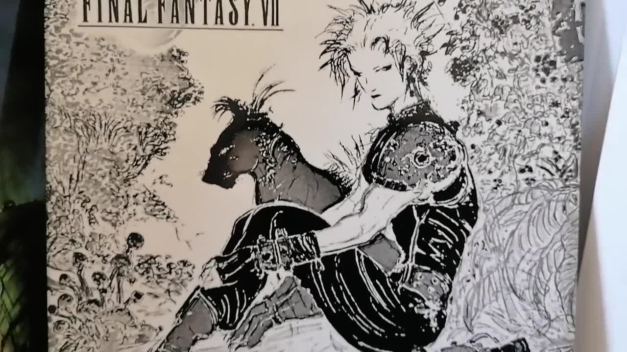 Final Fantasy VII Cloud and Red XIII Resting Laser Engraved Final Fantasy VII Cloud and Red XIII Resting Laser Engraved