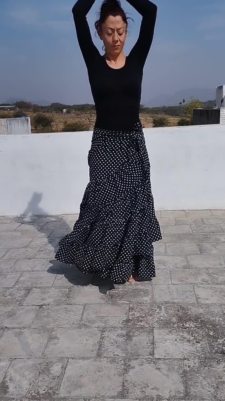 Falda flamenco adulta lickra modelo Caracol – Mercadanza