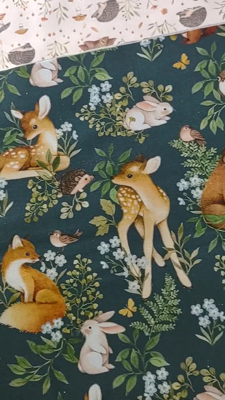 LITTLE FOREST Dear Stella Woodland Cotton Quilt Baby Fabric Nina Stajner 12  FQ