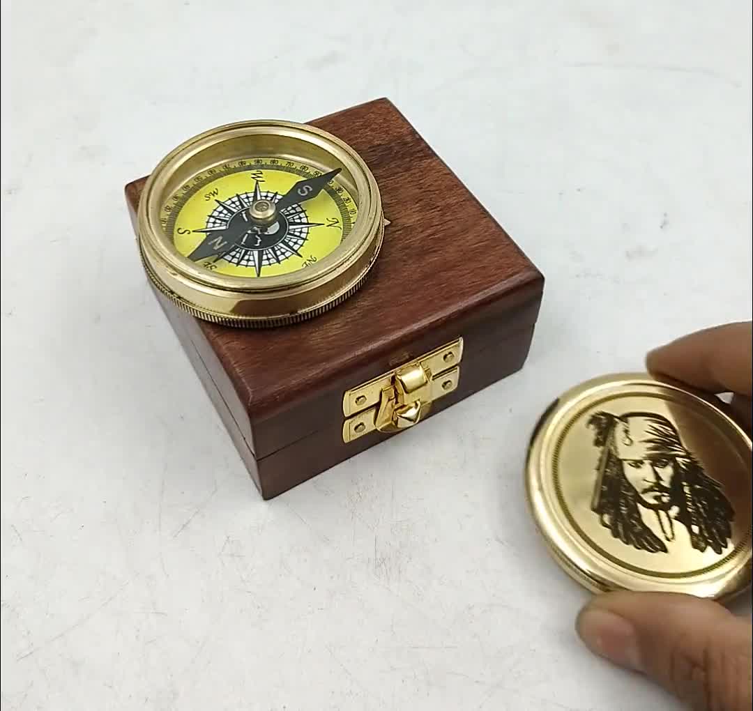 Pirates brass compass - various styles – Six Things Shop Australia