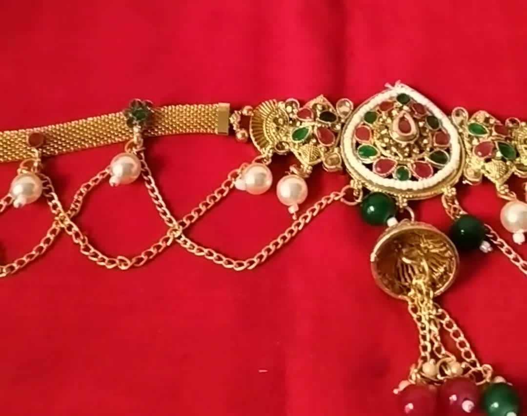Waist Chain,kamarband,gold Plated Saree Belly Chain,kardhani, Indian  Wedding Jewellery, Kamarpatta,belt,bridesmaid Jewellery,gift 